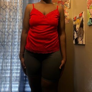 faded glory authentic red tank top